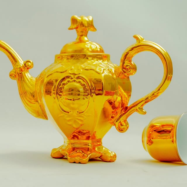 Bộ Đồ Uống Dát Vàng 24K