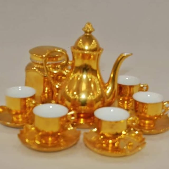 Bộ Đồ Uống Dát Vàng 24K