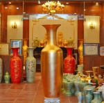 Đôi Lục Bình Dát Vàng 24k